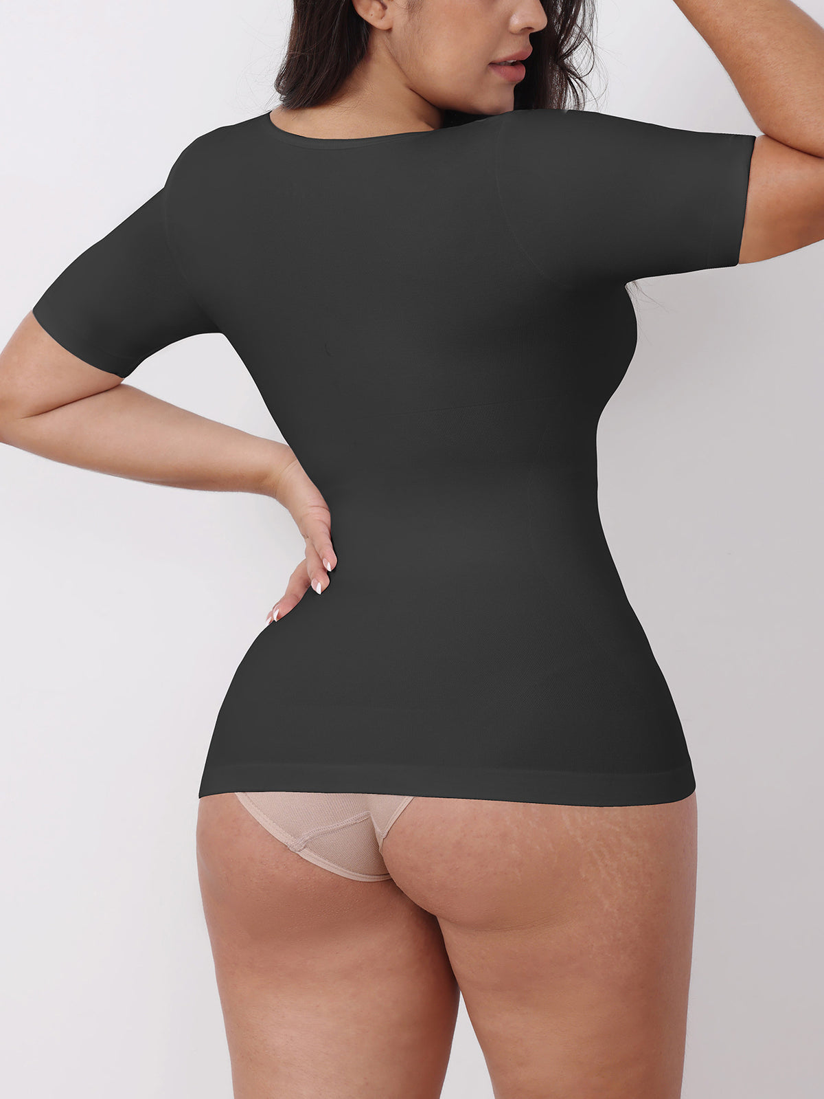 Body Curvy™ Seamless V-Neck Shaping T-Shirt