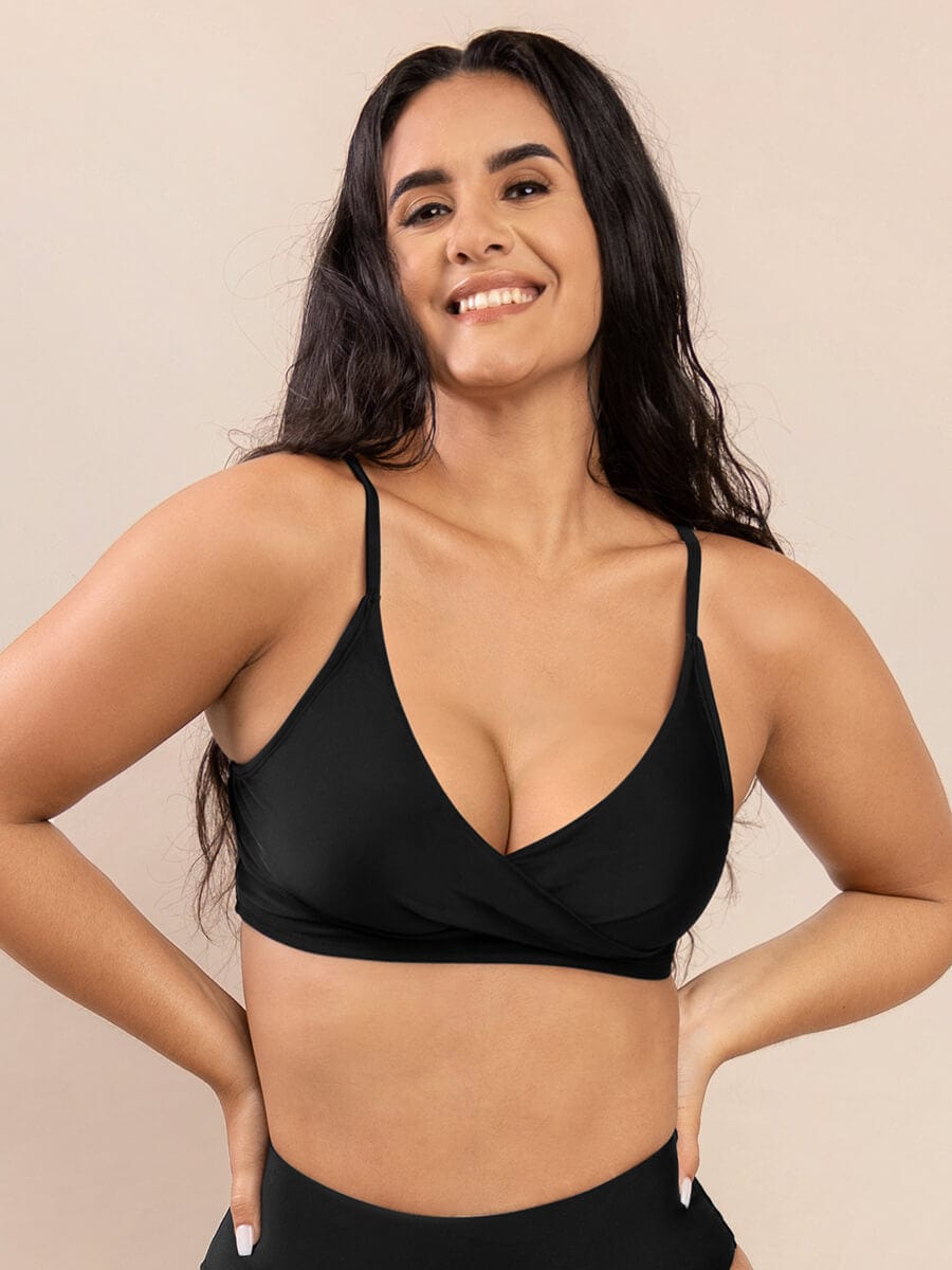 Cross-Front Sculpting One-Piece Swimsuit