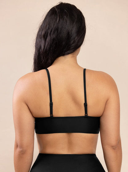 Cross-Front Sculpting One-Piece Swimsuit