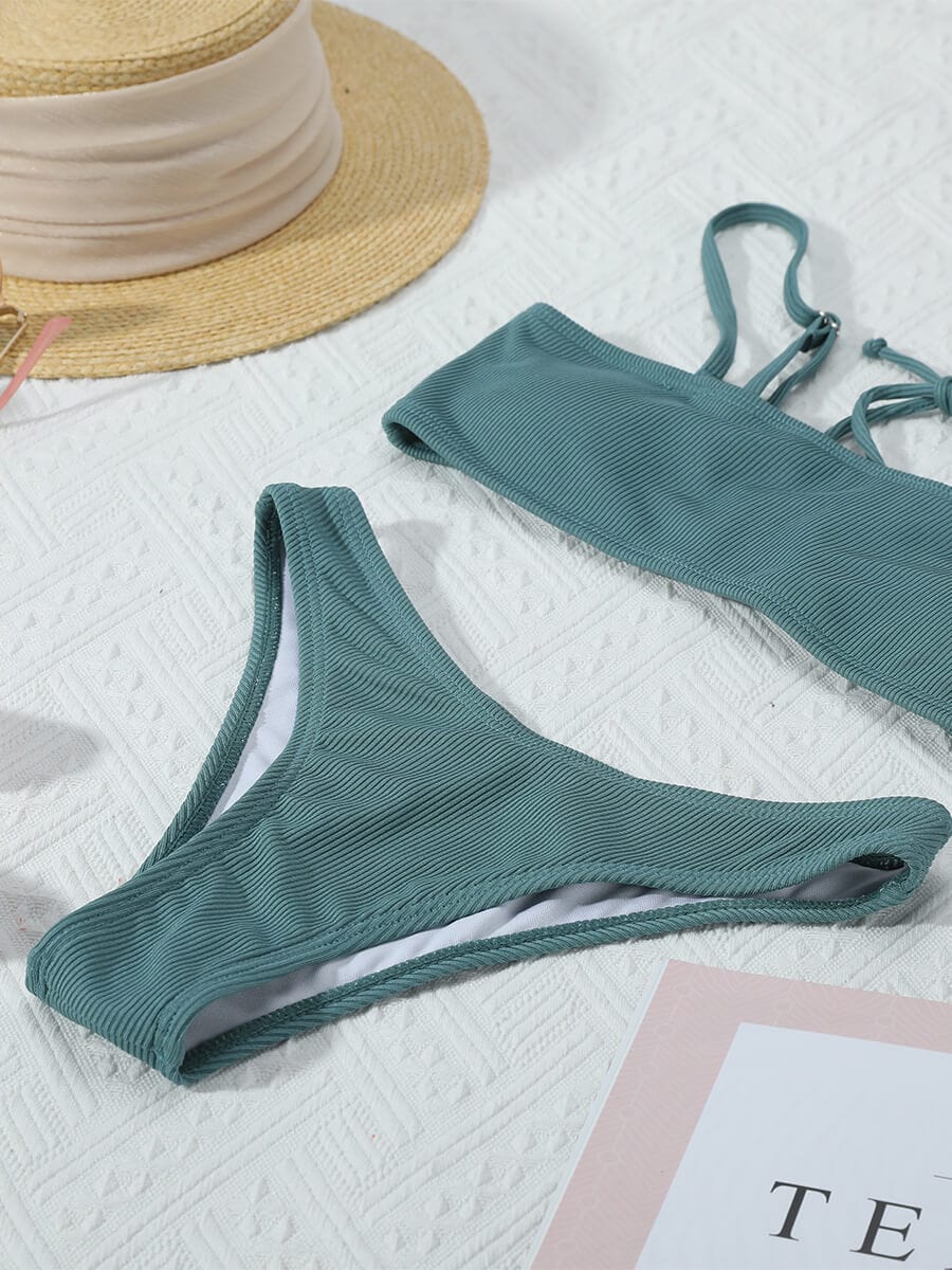 Textured Bikini Set