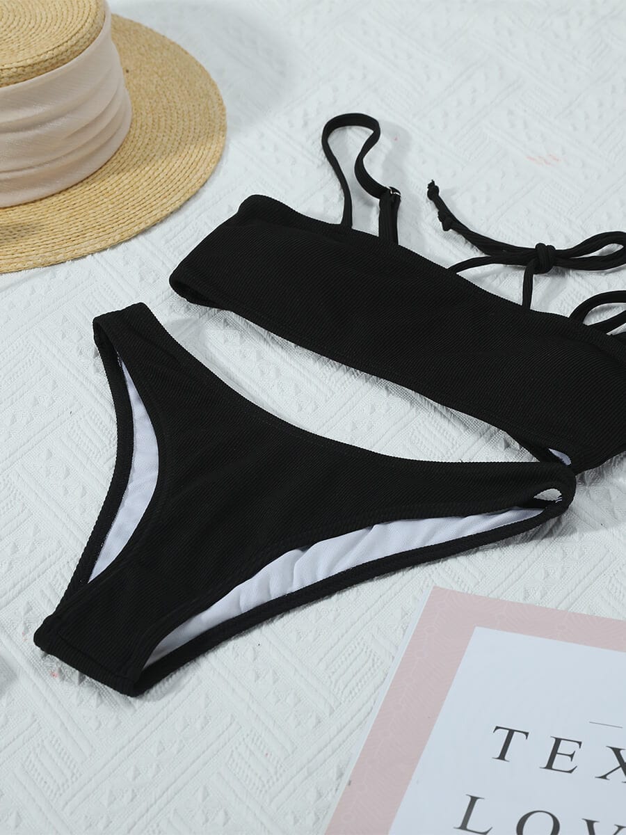 Textured Bikini Set