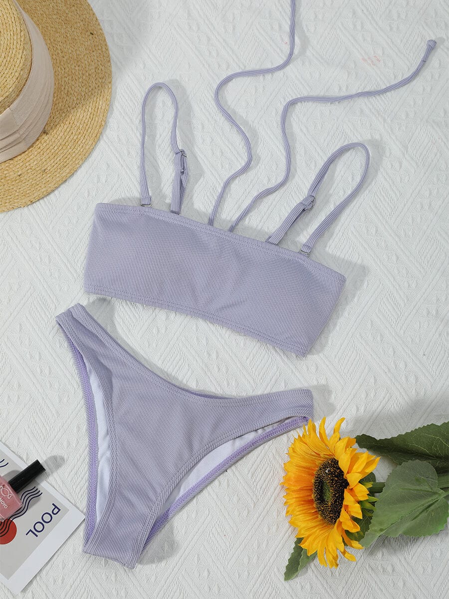 Textured Bikini Set