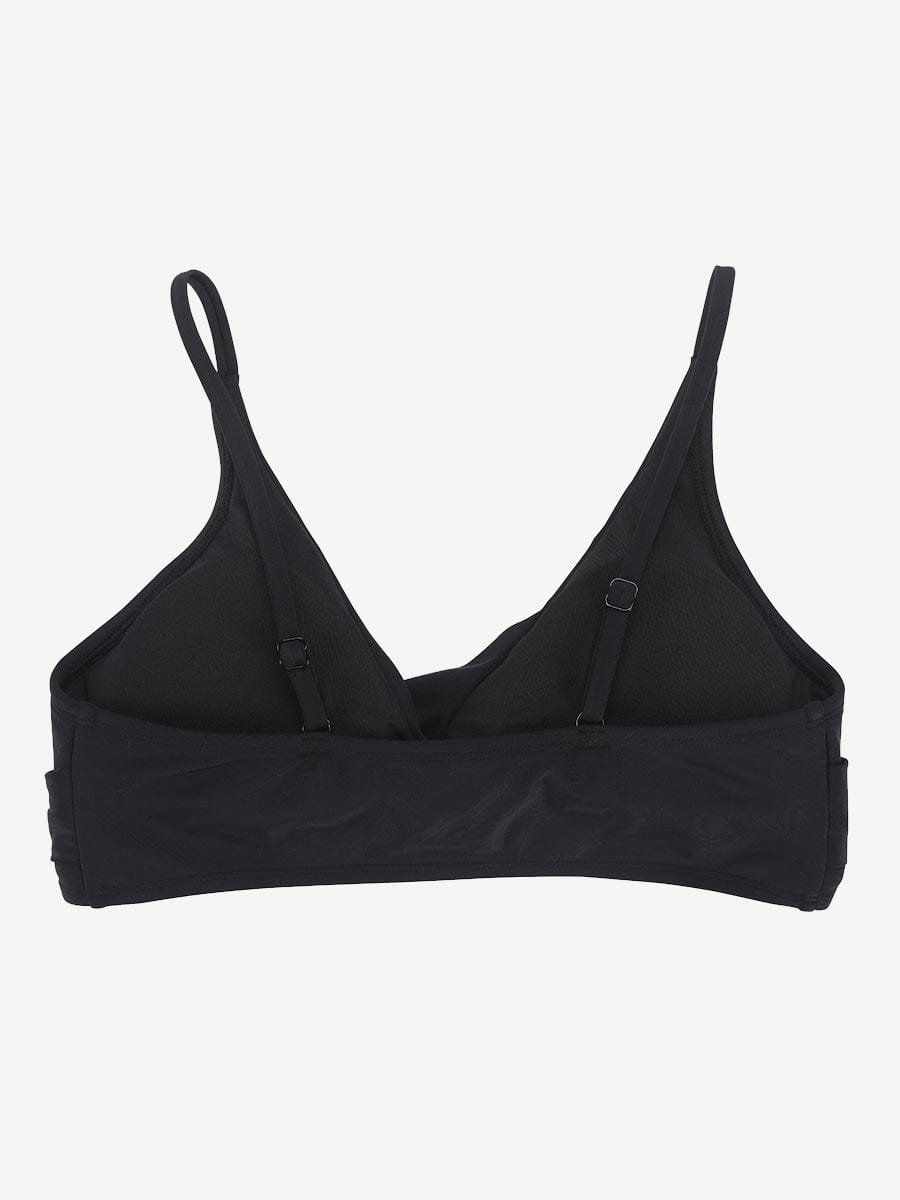 Cross-Front Sculpting One-Piece Swimsuit