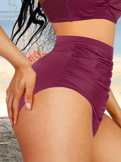 High-Waist Tummy Control Swim Bottoms