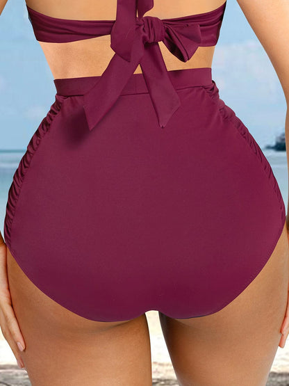 High-Waist Tummy Control Swim Bottoms