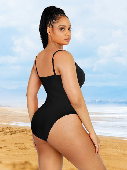 Ruched Tummy Control One-Piece Swimsuit