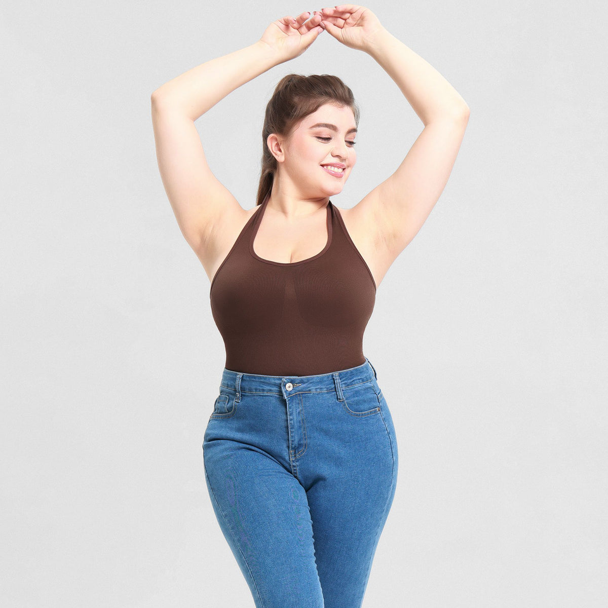 Seamless Halter Shaping Bodysuit