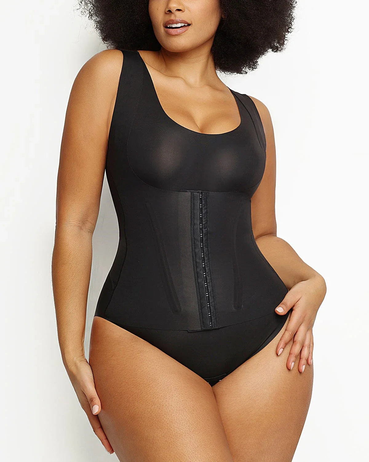 Body modelador 3 em 1 Cream Touch™ com cueca redutora