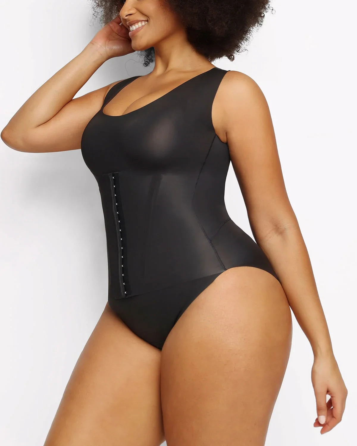 Body modelador 3 em 1 Cream Touch™ com cueca redutora