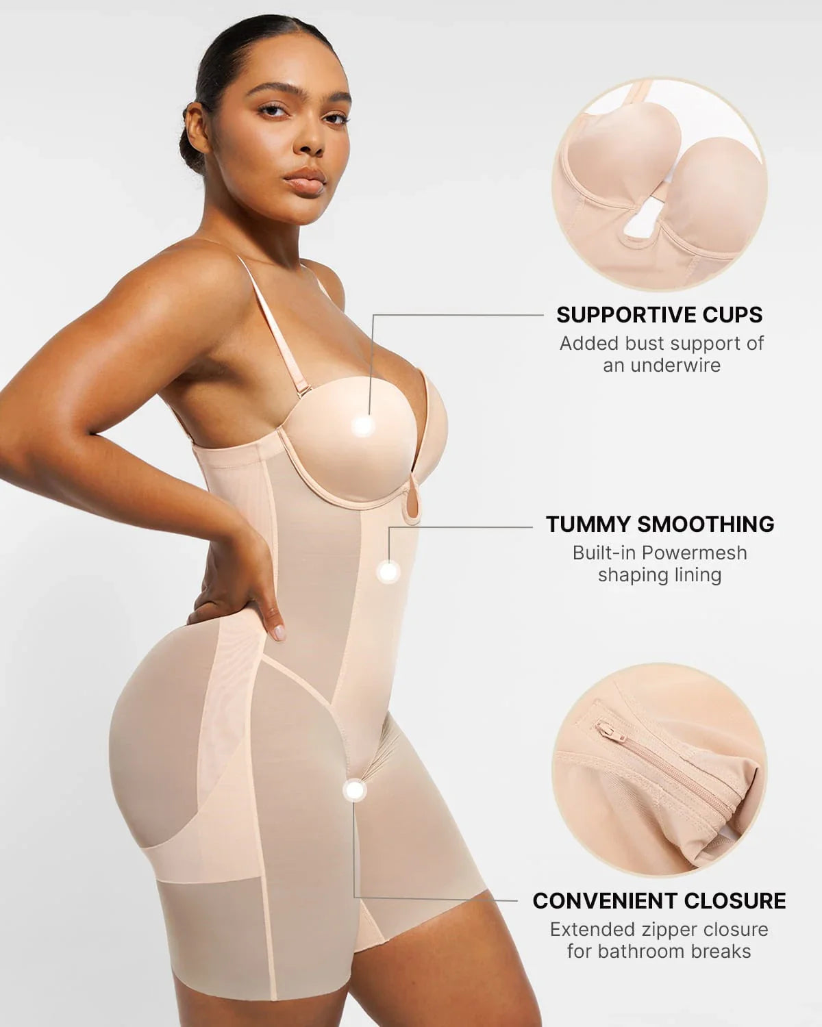 Deep Plunge Shaping Bodysuit