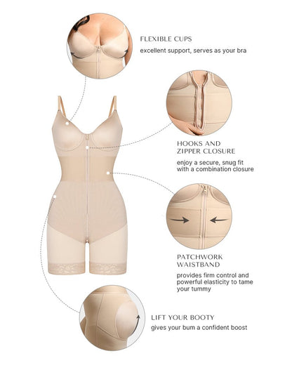 ElasticFuse Waistband Shaping Bodysuit