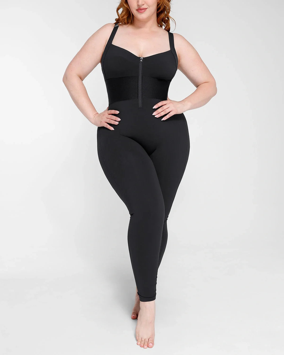 ElasticFuse Waistband Shaping Jumpsuit