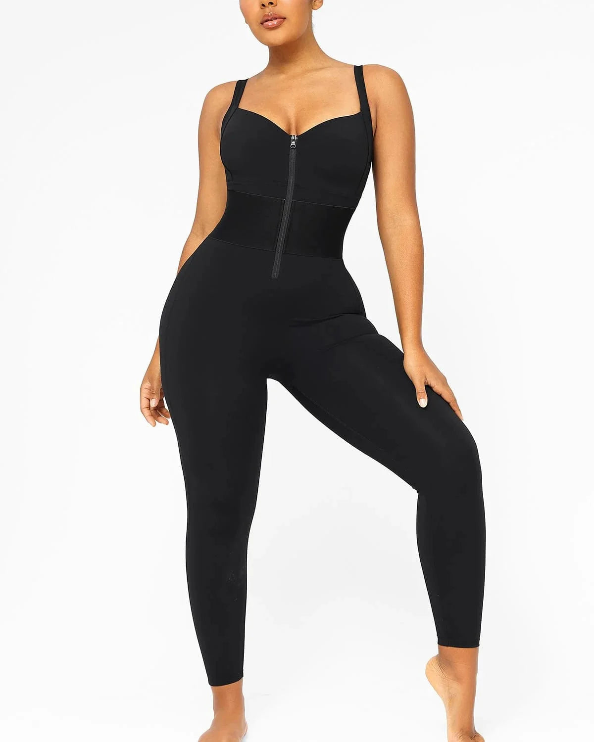 ElasticFuse Waistband Shaping Jumpsuit
