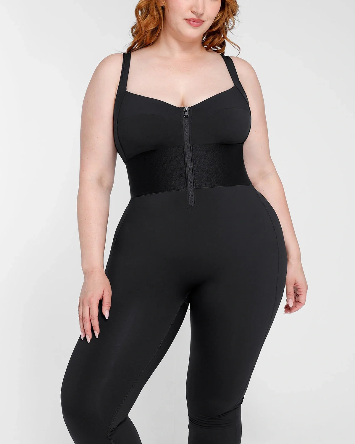 ElasticFuse Waistband Shaping Jumpsuit