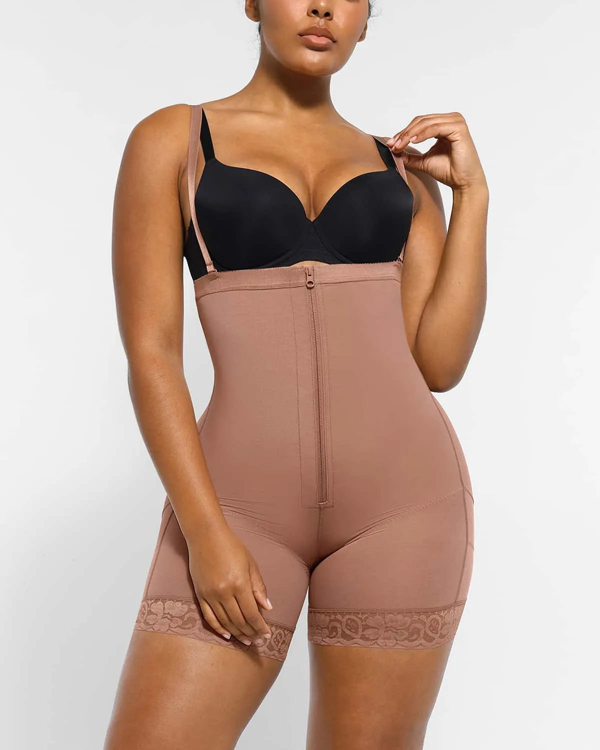High-Waisted Firm Tummy Compression Mid Thigh Short