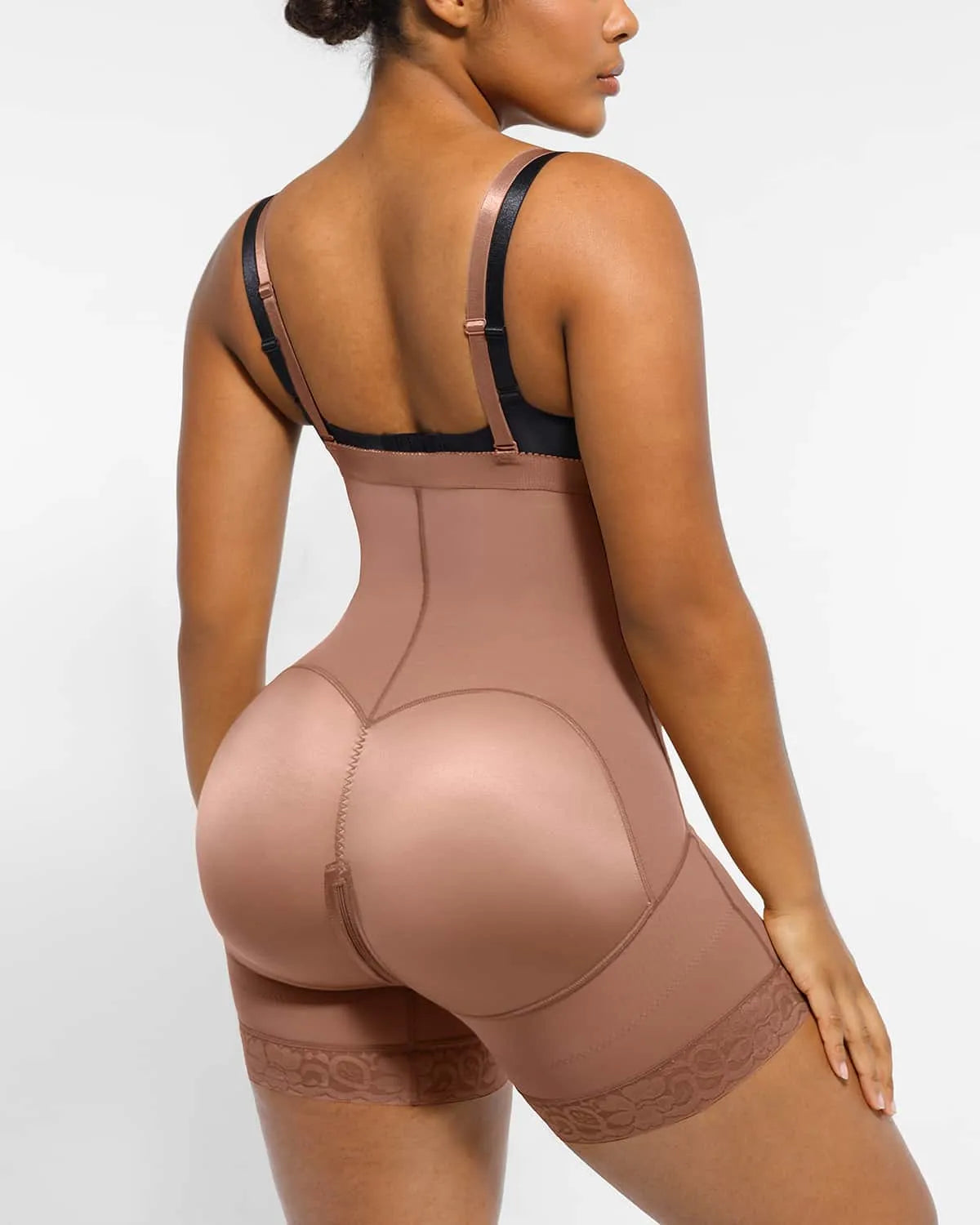 High-Waisted Firm Tummy Compression Mid Thigh Short