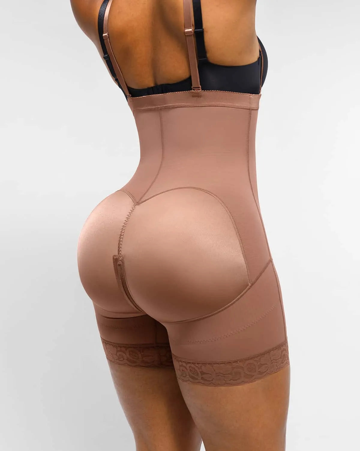 High-Waisted Firm Tummy Compression Mid Thigh Short
