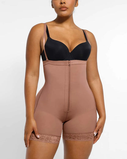 High-Waisted Firm Tummy Compression Mid Thigh Short