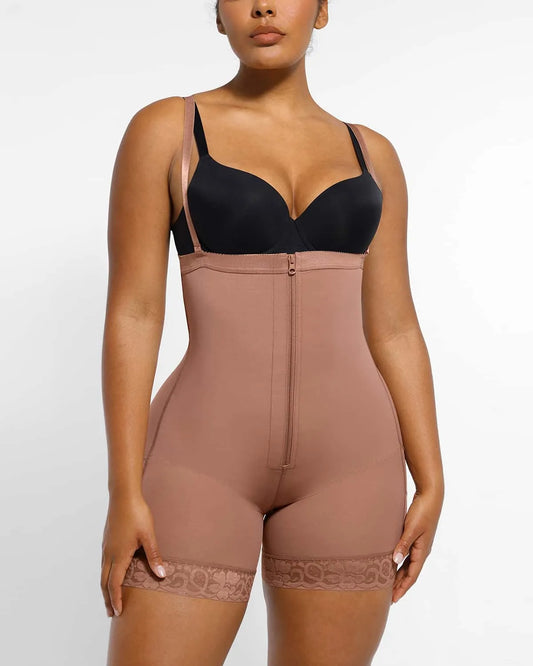 High-Waisted Firm Tummy Compression Mid Thigh Short