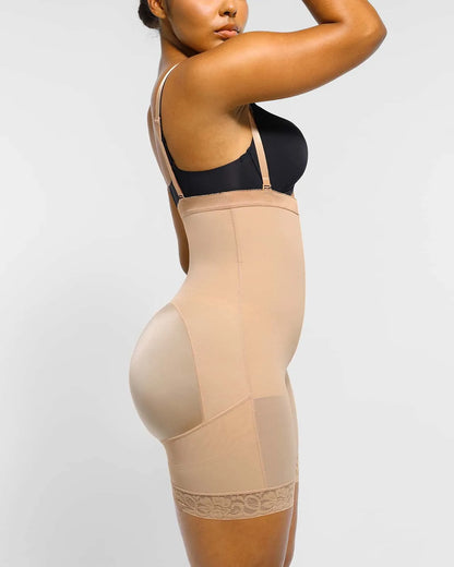 High-Waisted Firm Tummy Compression Mid Thigh Short