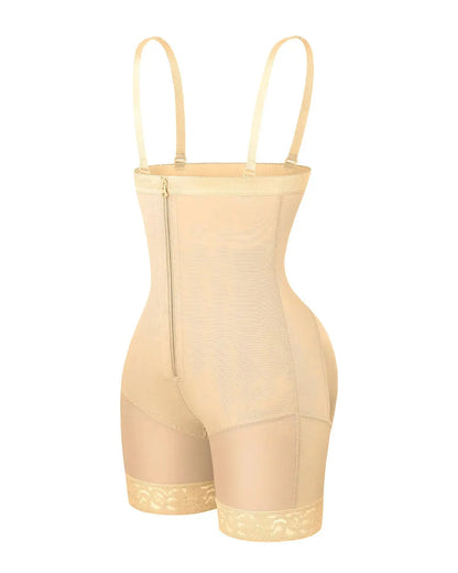High-Waisted Firm Tummy Compression Mid Thigh Short