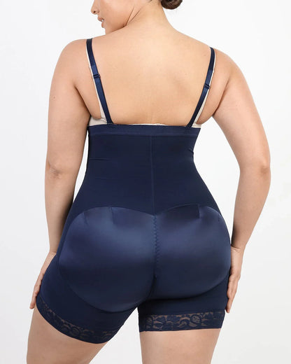 High-Waisted Firm Tummy Compression Mid Thigh Short