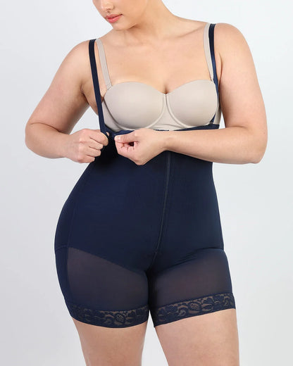 High-Waisted Firm Tummy Compression Mid Thigh Short