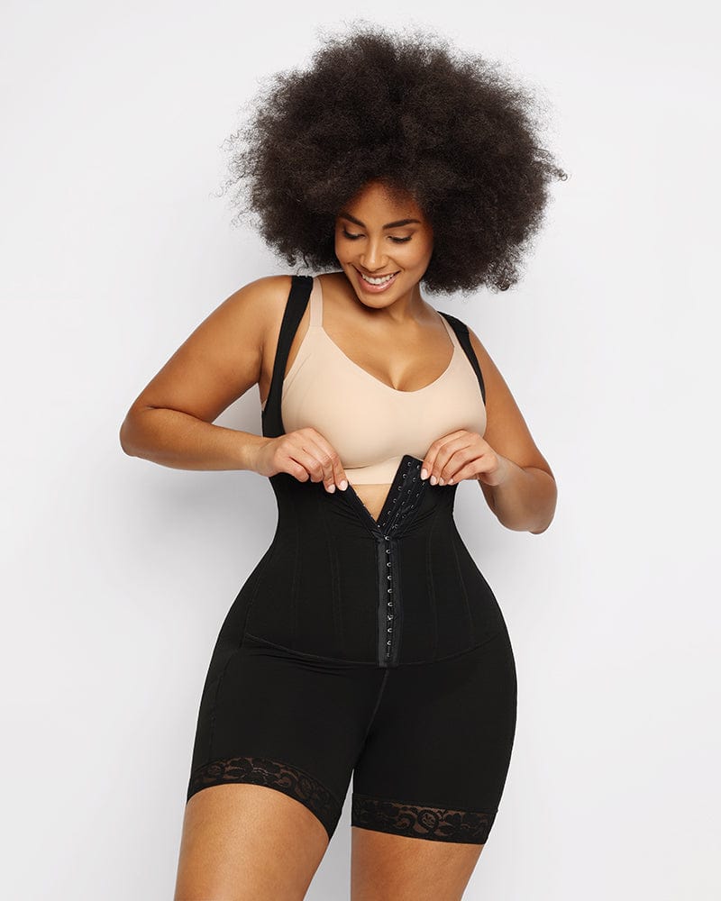 Body modelator cu bust deschis și balene flexibile
