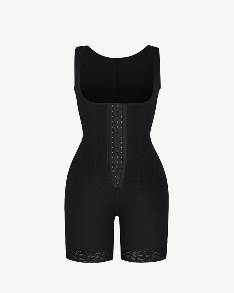Body modelator cu bust deschis și balene flexibile