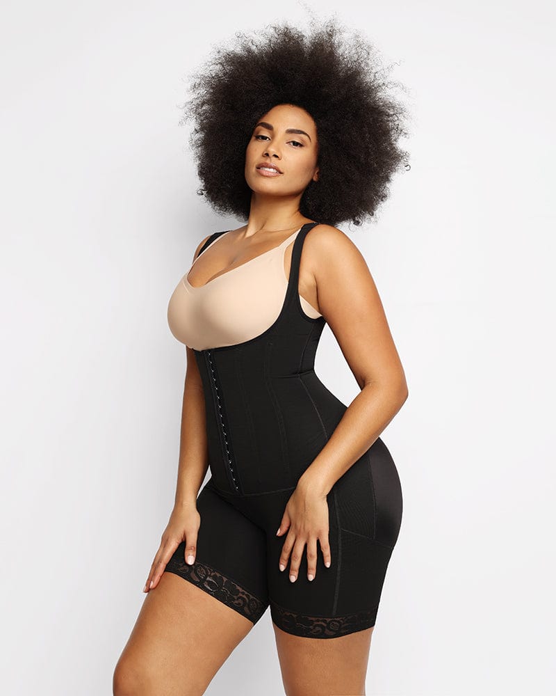 Body modelator cu bust deschis și balene flexibile