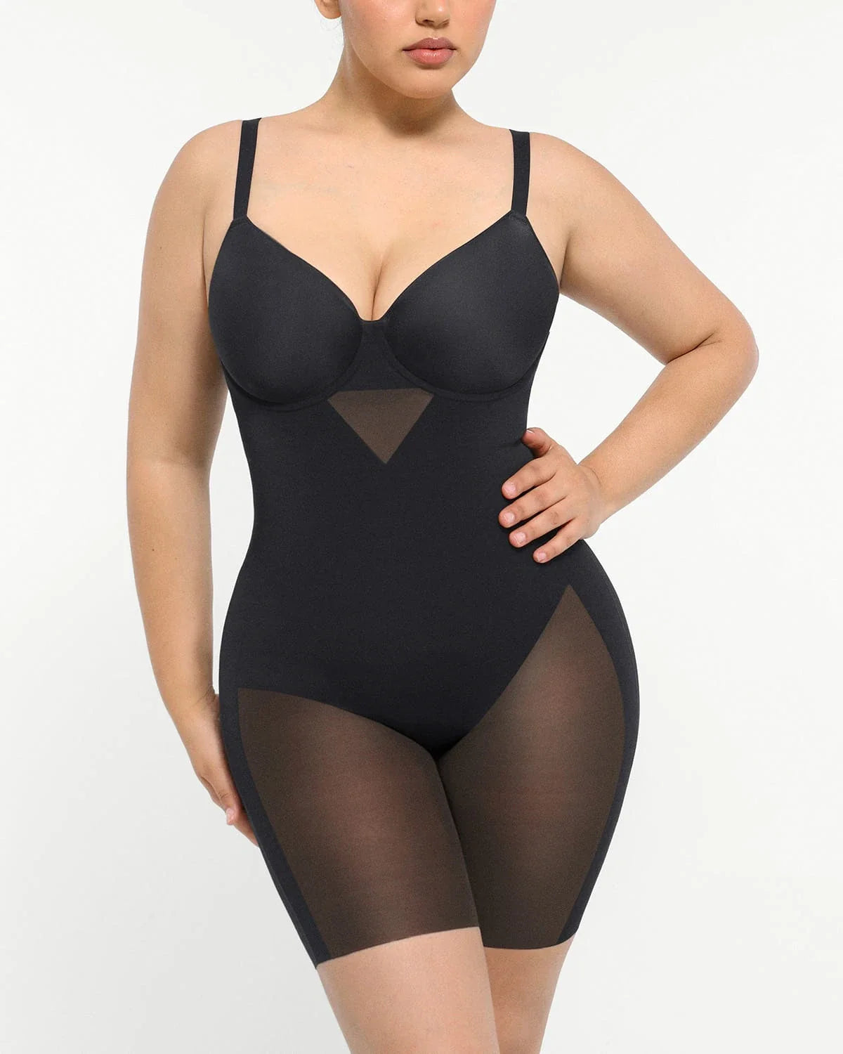 Cream Touch™ Naadloze corrigerende bodysuit met volledige dekking