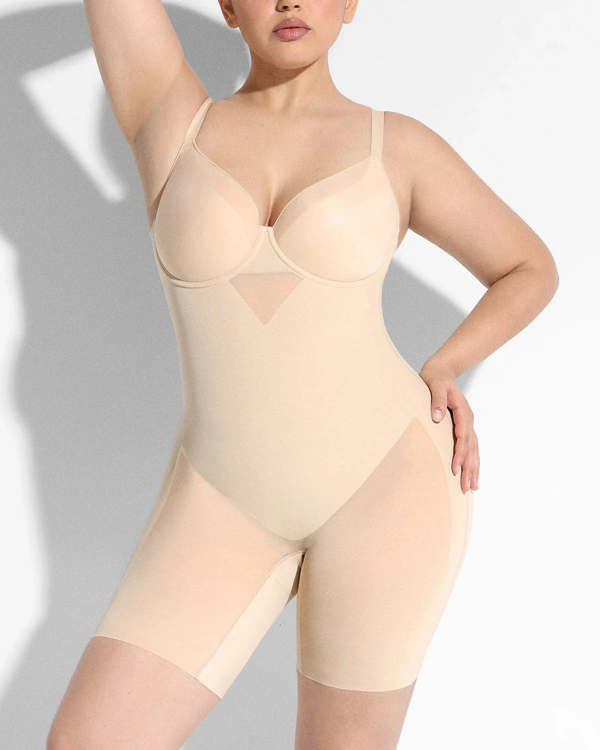 Cream Touch™ Naadloze corrigerende bodysuit met volledige dekking
