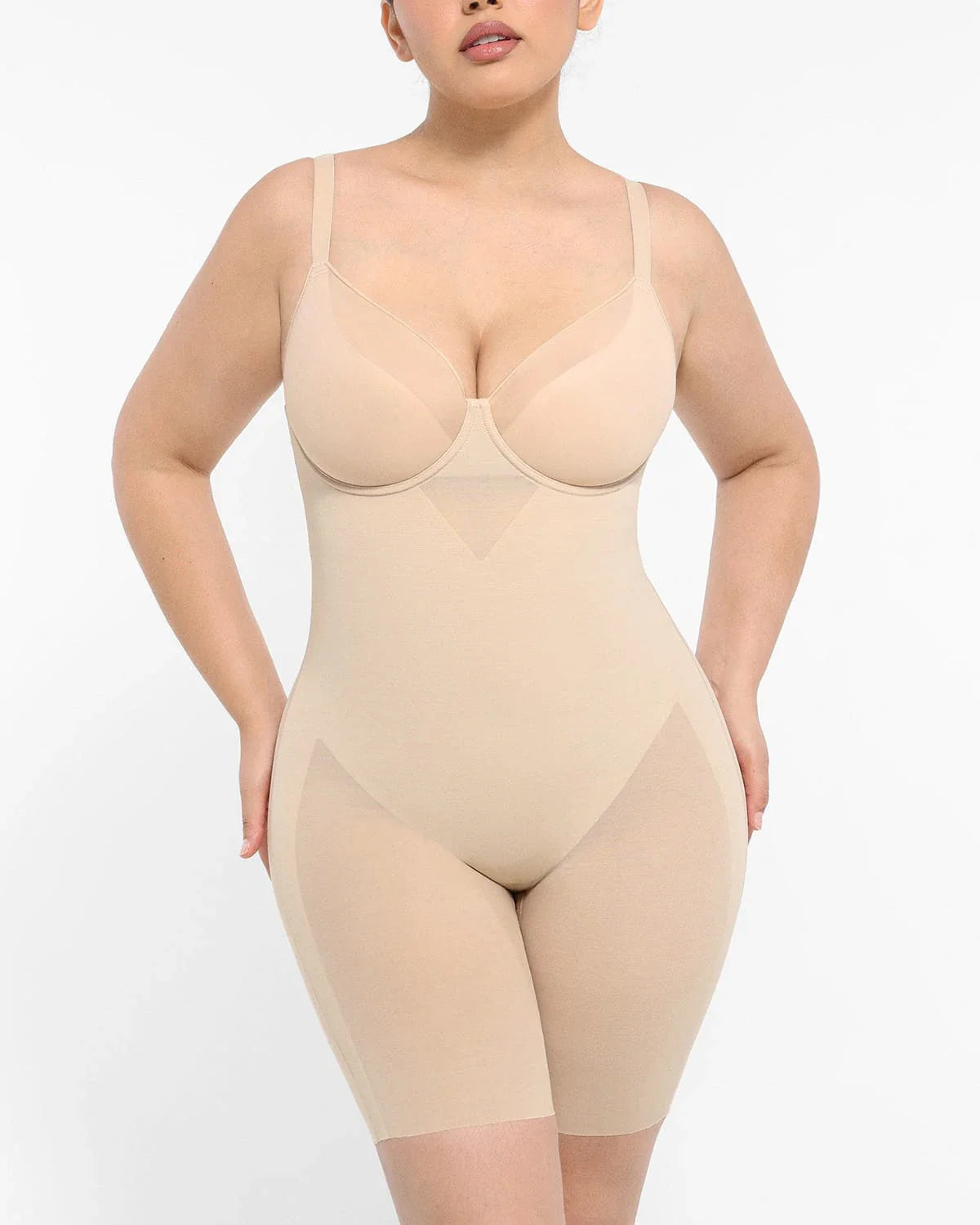 Cream Touch™ Naadloze corrigerende bodysuit met volledige dekking