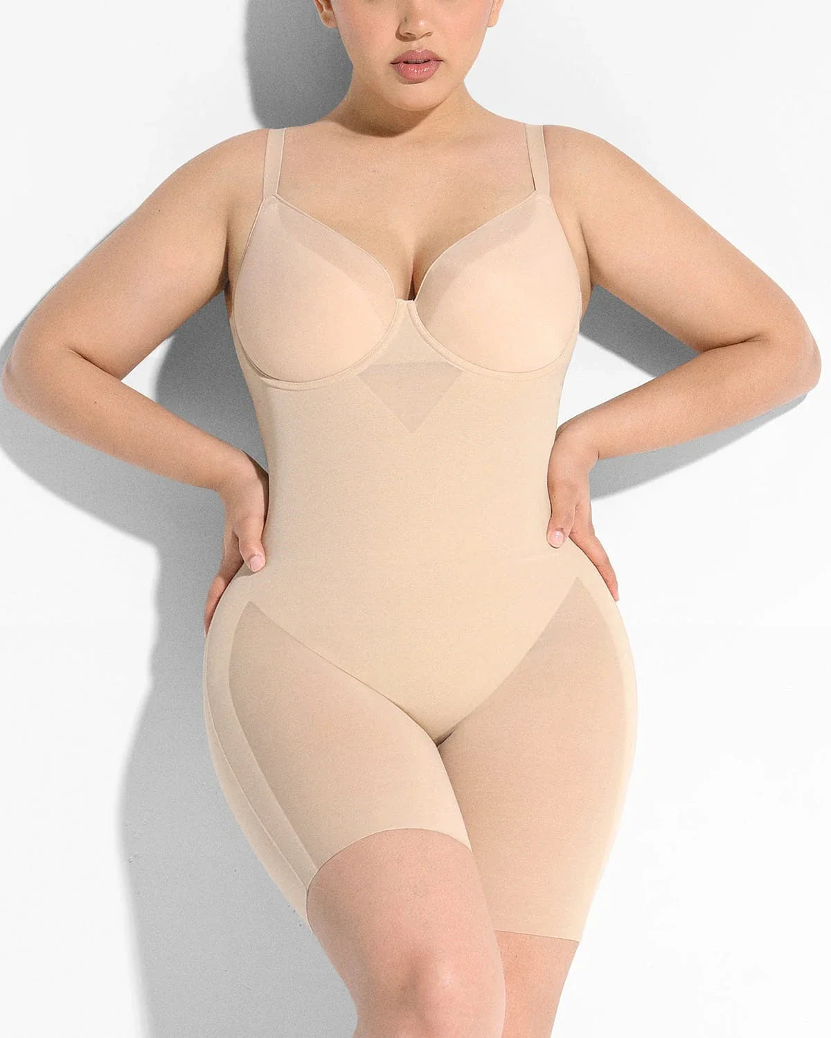 Cream Touch™ Naadloze corrigerende bodysuit met volledige dekking