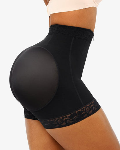 Lace Steel Boned Butt Enhancer Short