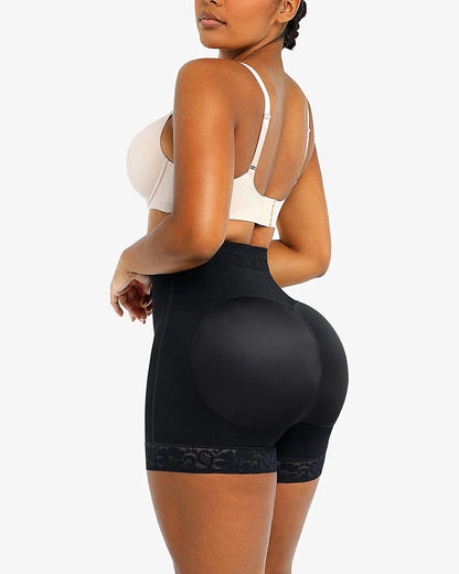Lace Steel Boned Butt Enhancer Short