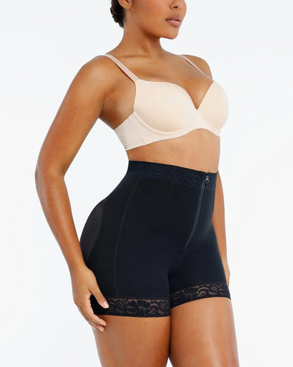 Lace Steel Boned Butt Enhancer Short