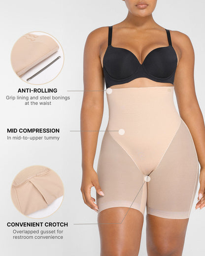 MeshSmooth™ Butt-Lifting Mid Thigh Short