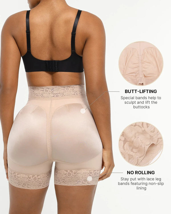 Mid-Rise Steel Boned Butt-Lifting Short