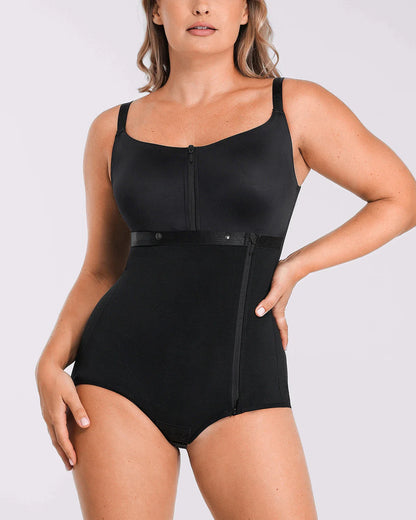Built-in Tummy Control Cincher Brief Bodysuit