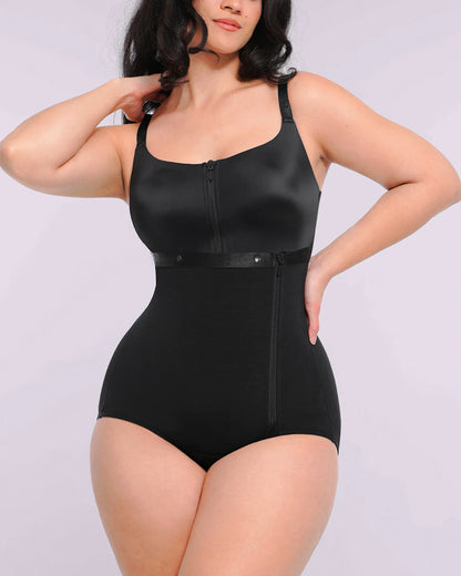 Built-in Tummy Control Cincher Brief Bodysuit