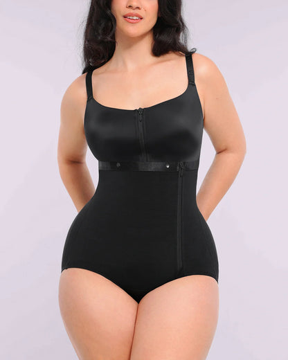 Built-in Tummy Control Cincher Brief Bodysuit