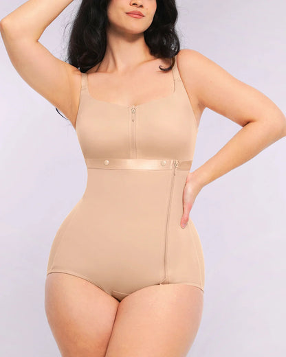 Built-in Tummy Control Cincher Brief Bodysuit