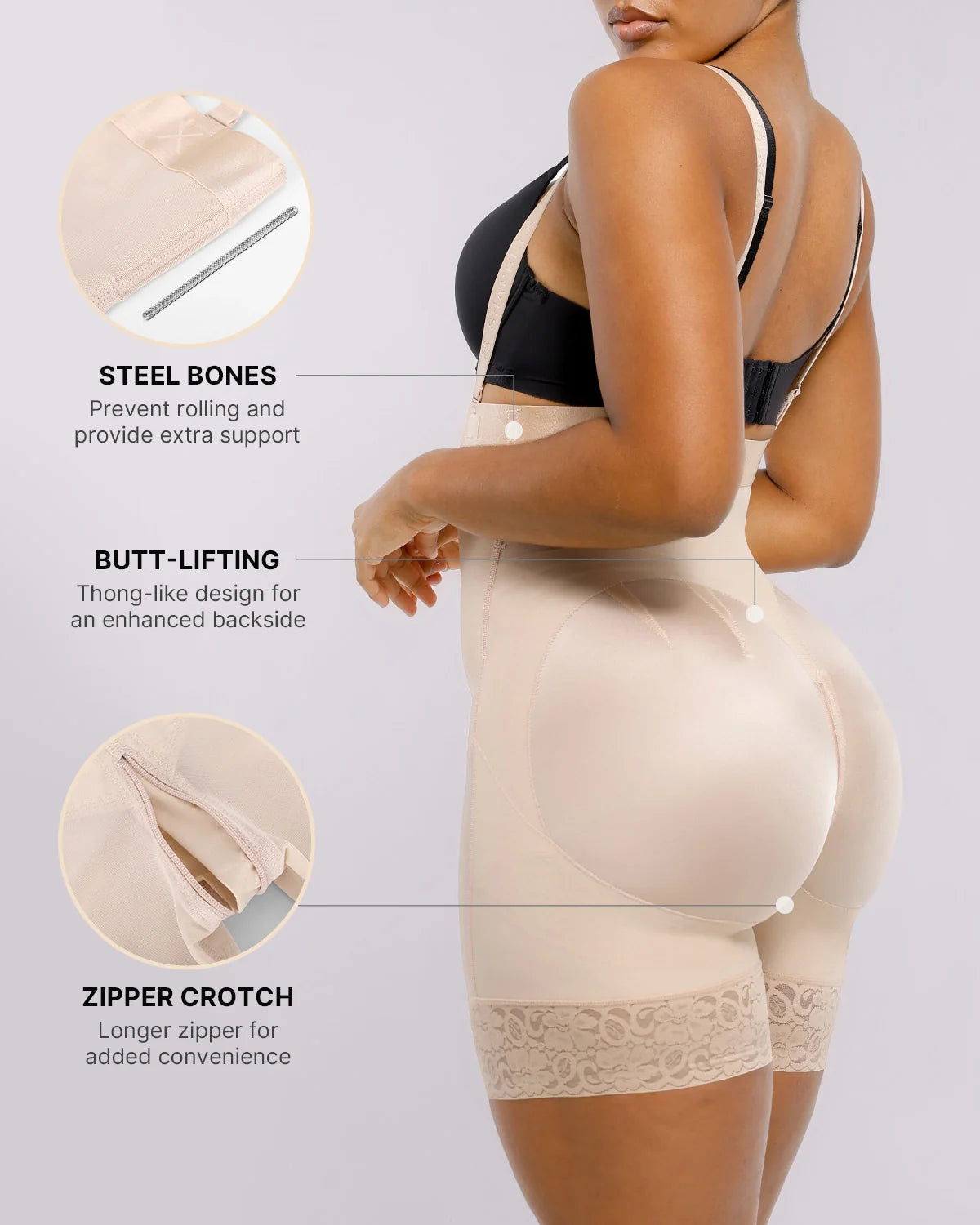 Postpartum Side Zipper Support Short