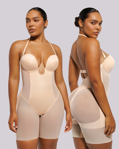 MeshSmooth™ Deep Plunge Bodysuit