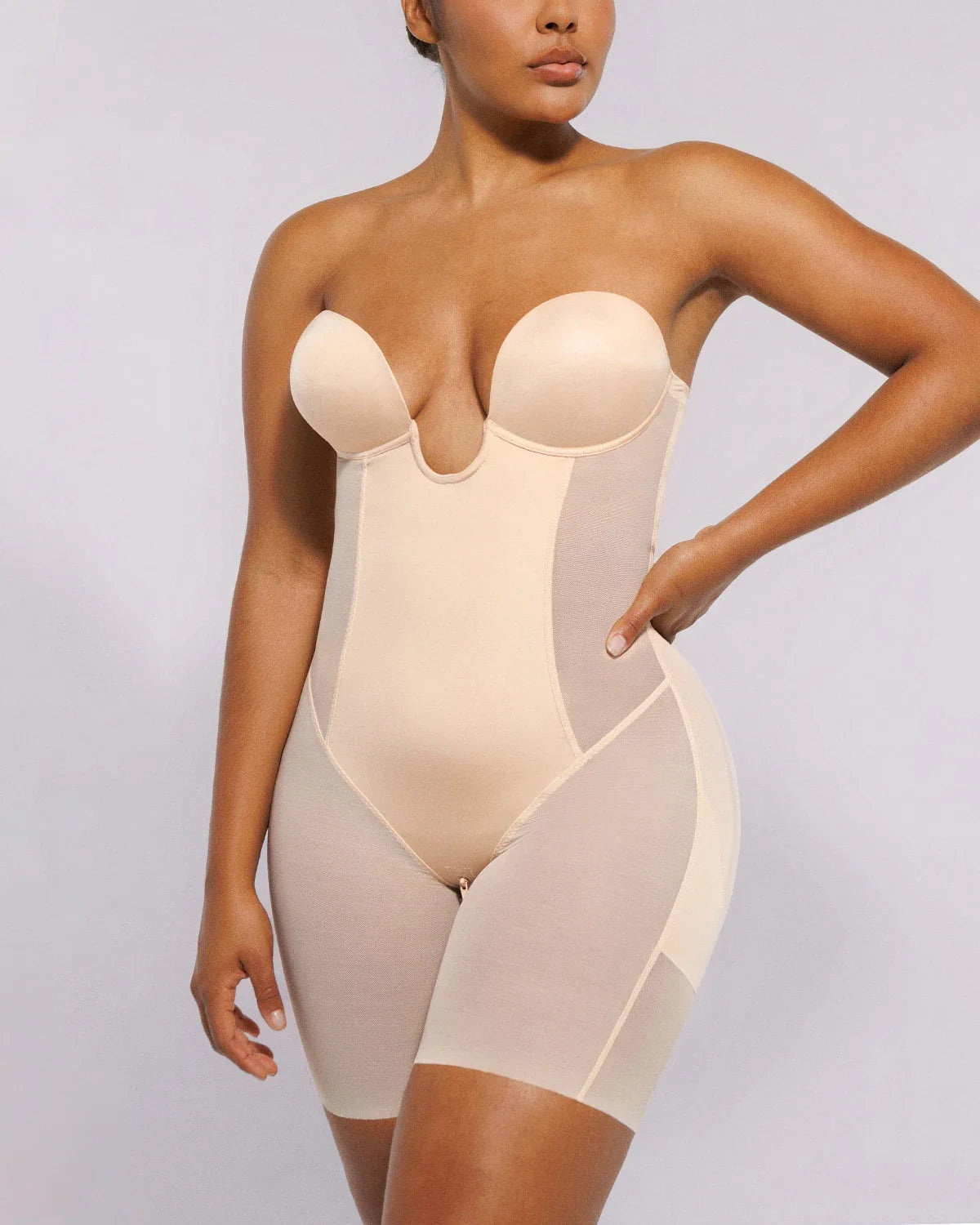 MeshSmooth™ Deep Plunge Bodysuit