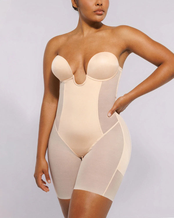MeshSmooth™ Deep Plunge Bodysuit