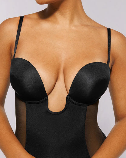 MeshSmooth™ Deep Plunge Bodysuit