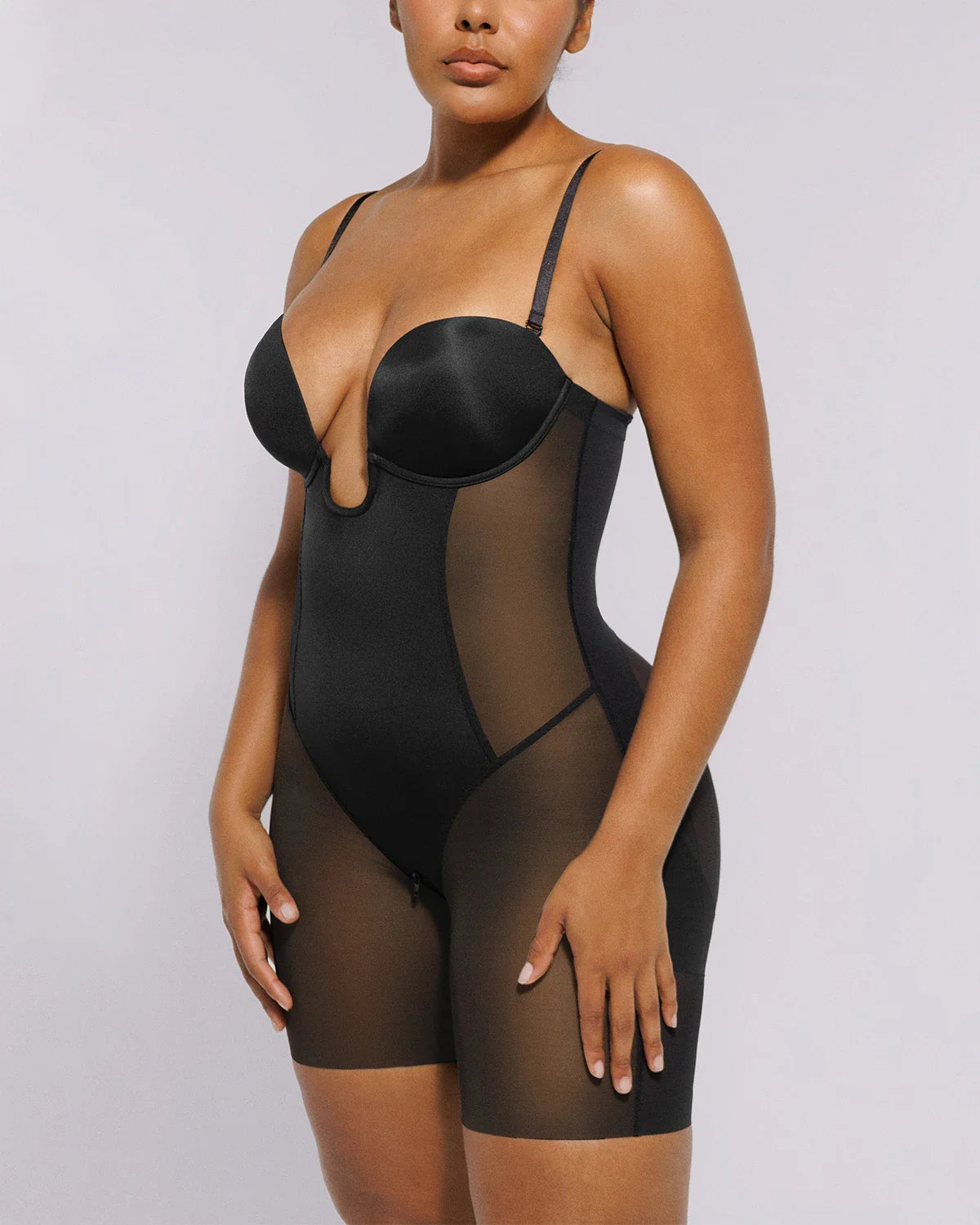 MeshSmooth™ Deep Plunge Bodysuit