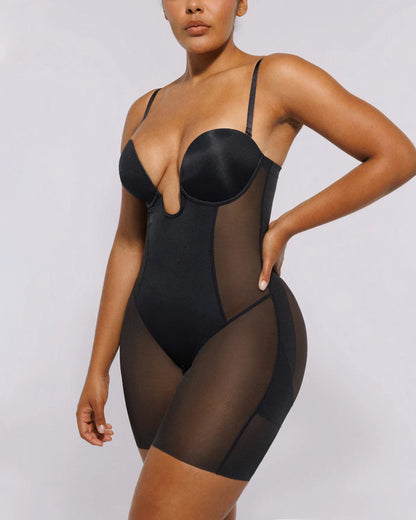 MeshSmooth™ Deep Plunge Bodysuit